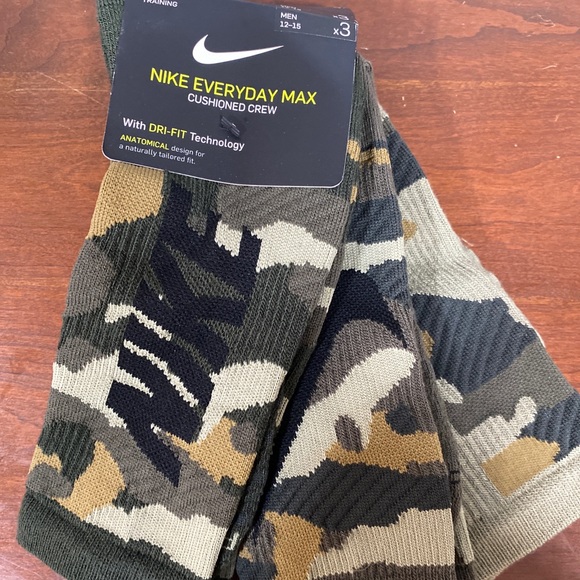 Men's Nike 3-pack Everyday Max Cushioned Training Crew Socks - Picture 2 of 3